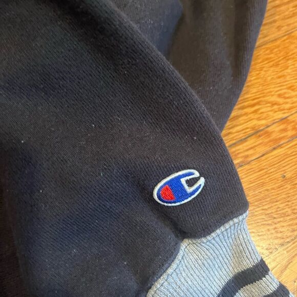 90s champion reverse weave spell‎ out logo crew neck sweatshirt - Picture 2 of 5